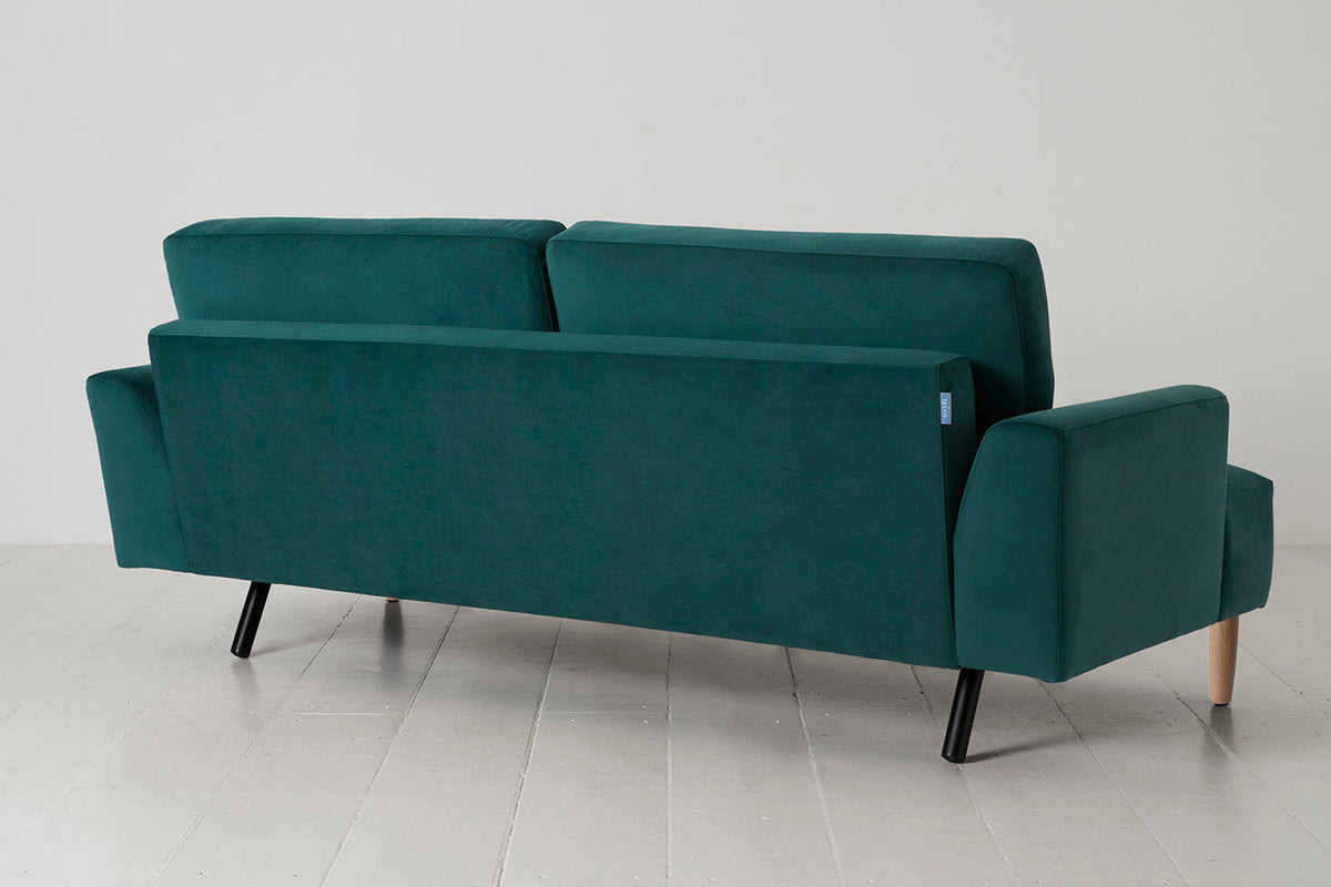 Model 05 3-Seater Sofa, Oak / Kingfisher