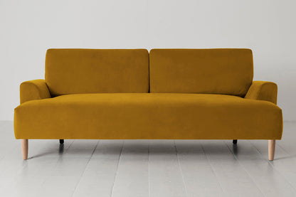 Model 05 3-Seater Sofa, Oak / Mustard