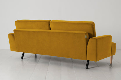 Model 05 3-Seater Sofa, Oak / Mustard
