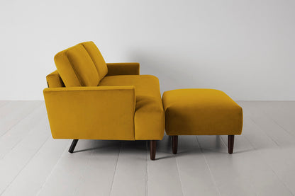 Model 05 3-Seater Sofa with ottoman, Mustard
