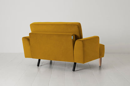 Model 05 Loveseat, Oak / Mustard