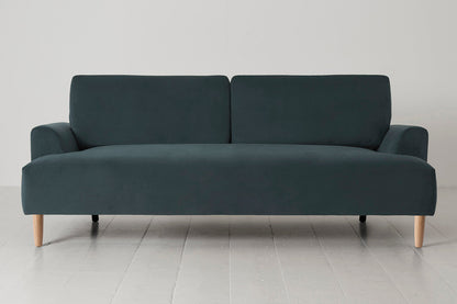 Model 05 3-Seater Sofa, Oak / Petrol