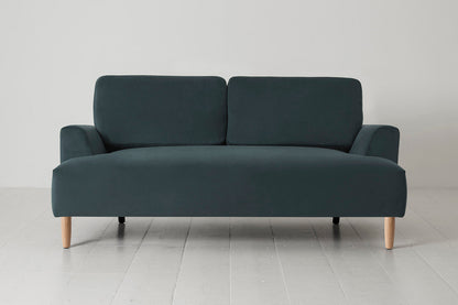 Model 05 2-Seater Sofa, Oak / Petrol