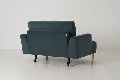 Model 05 Chaise Longue, Oak / Petrol