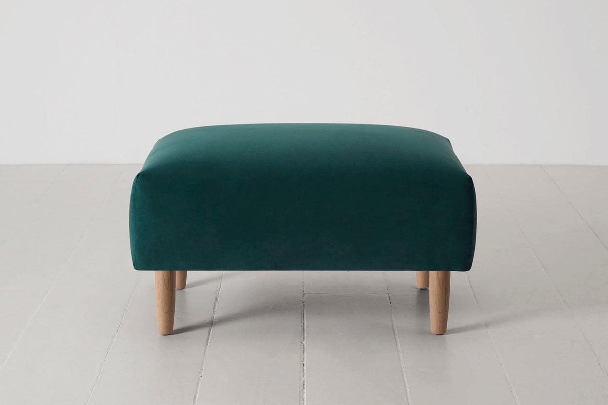 Model 05 Ottoman, Oak / Kingfisher