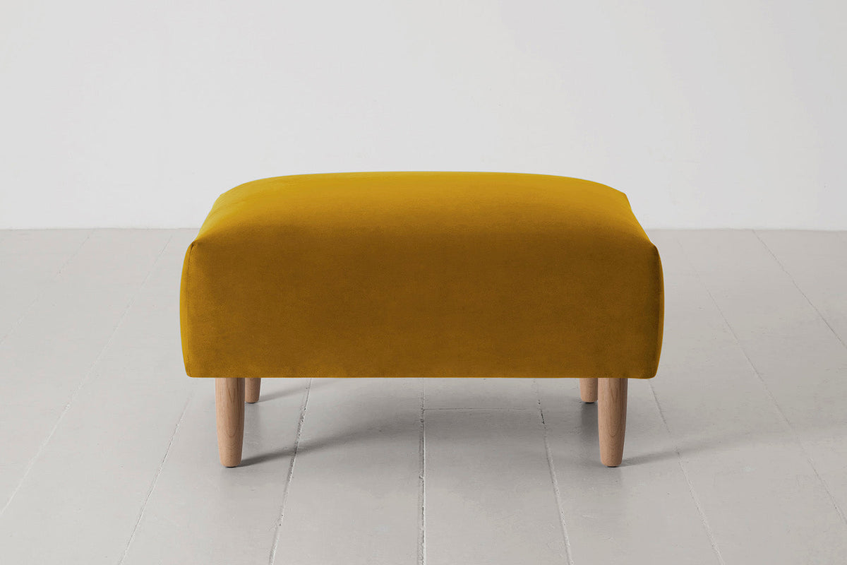 Model 05 Ottoman, Oak / Mustard