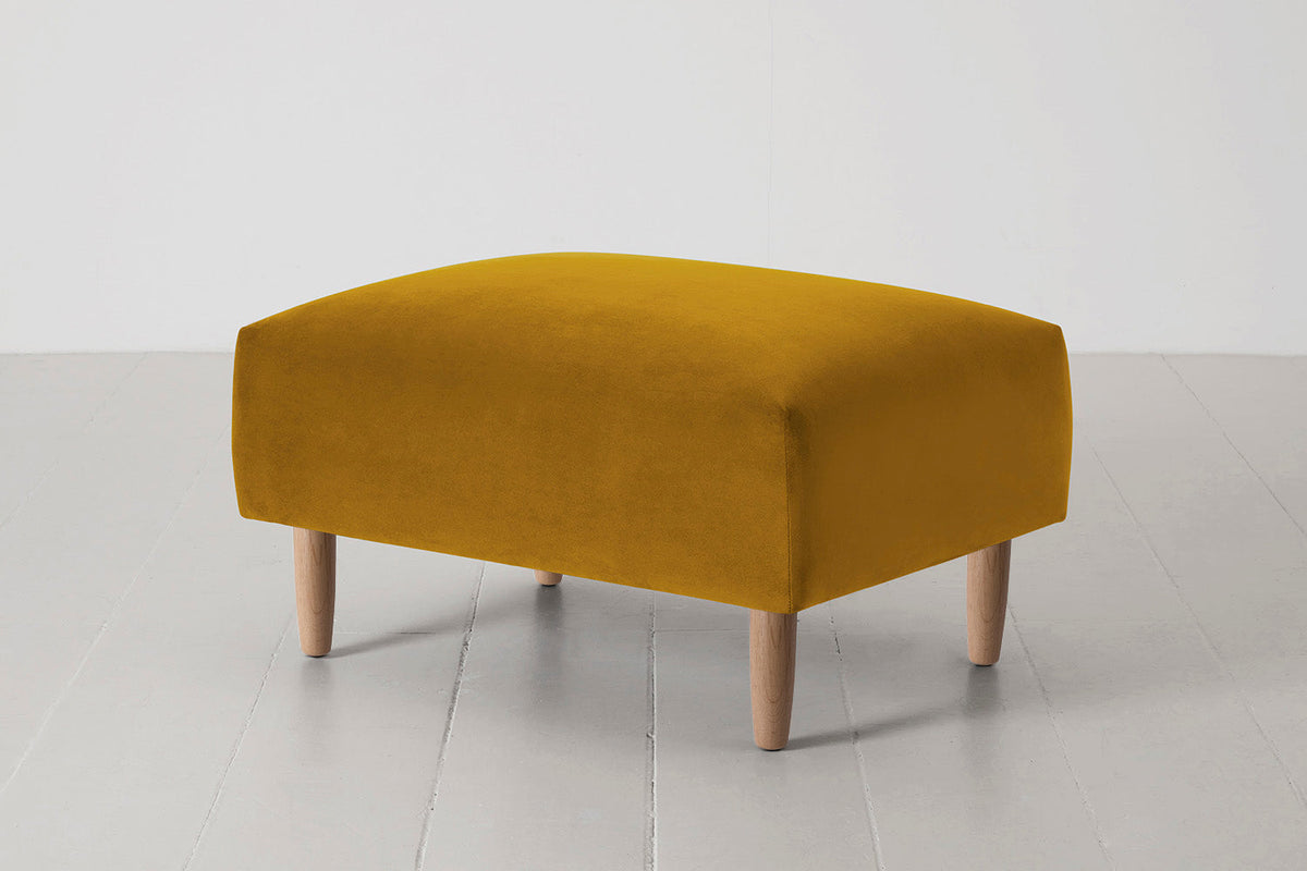 Model 05 Ottoman, Oak / Mustard
