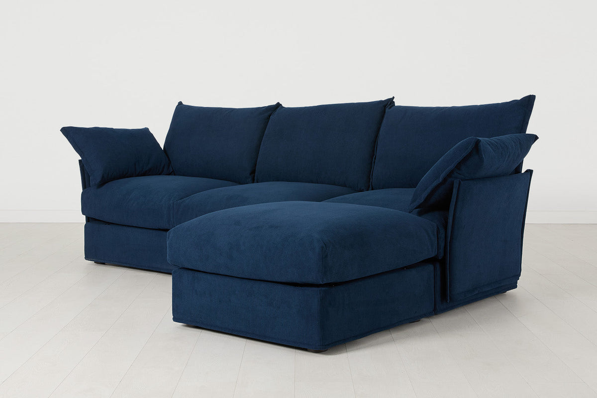 Model 06 3-Seater Right Chaise Sofa, Atlantic