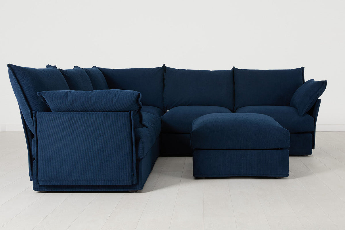 Model 06 Corner Sofa with Ottoman, Atlantic