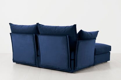 Model 06 2-Seater Right Chaise Sofa, Indigo