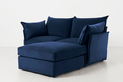 Model 06 2-Seater Right Chaise Sofa, Indigo