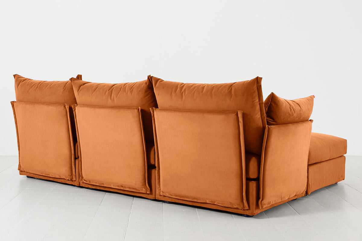 Model 06 3-Seater Right Chaise Sofa, Bronze