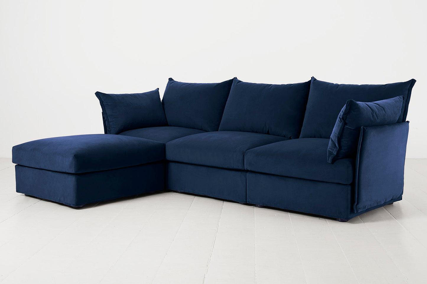 Model 06 3-Seater Left Chaise Sofa, Indigo