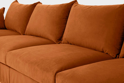 Model 06 Corner Sofa with Ottoman, Bronze