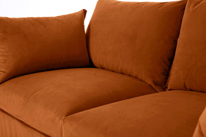Model 06 2-Seater Right Chaise Sofa, Bronze