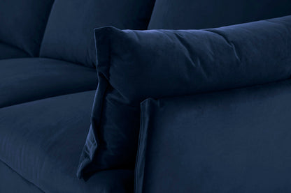 Model 06 Corner Sofa with Ottoman, Indigo