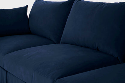 Model 06 3-Seater Right Chaise Sofa, Indigo