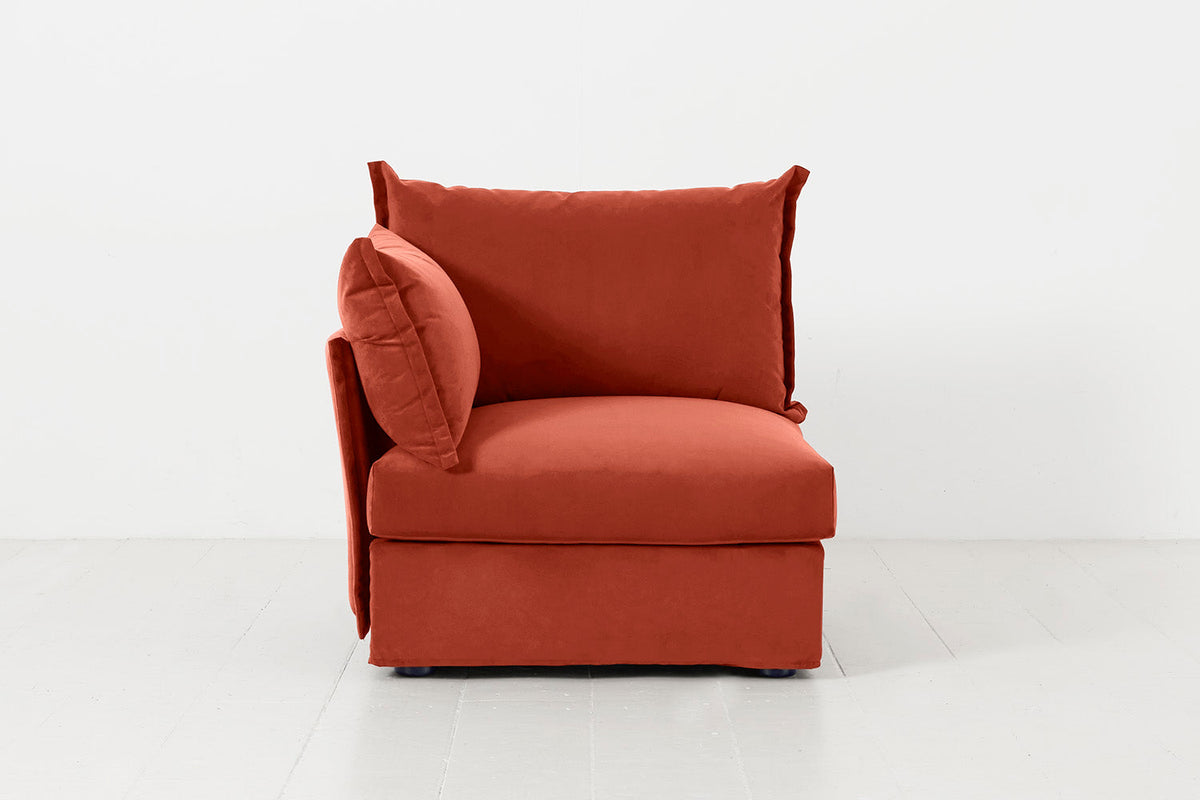 Model 06 Left Arm Module Sofa, Paprika