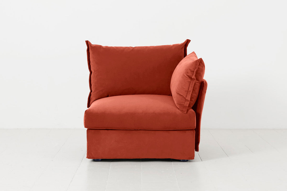 Model 06 Right Arm Module Sofa, Paprika