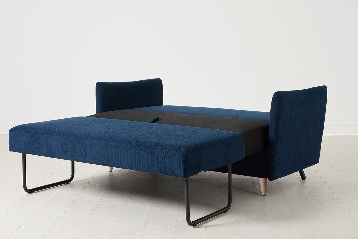 Model 08 Sofa Bed 2 Seater, Oak / Atlantic