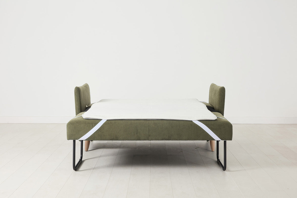 Model 08 Sofa Bed 2 Seater, Oak / Fennel