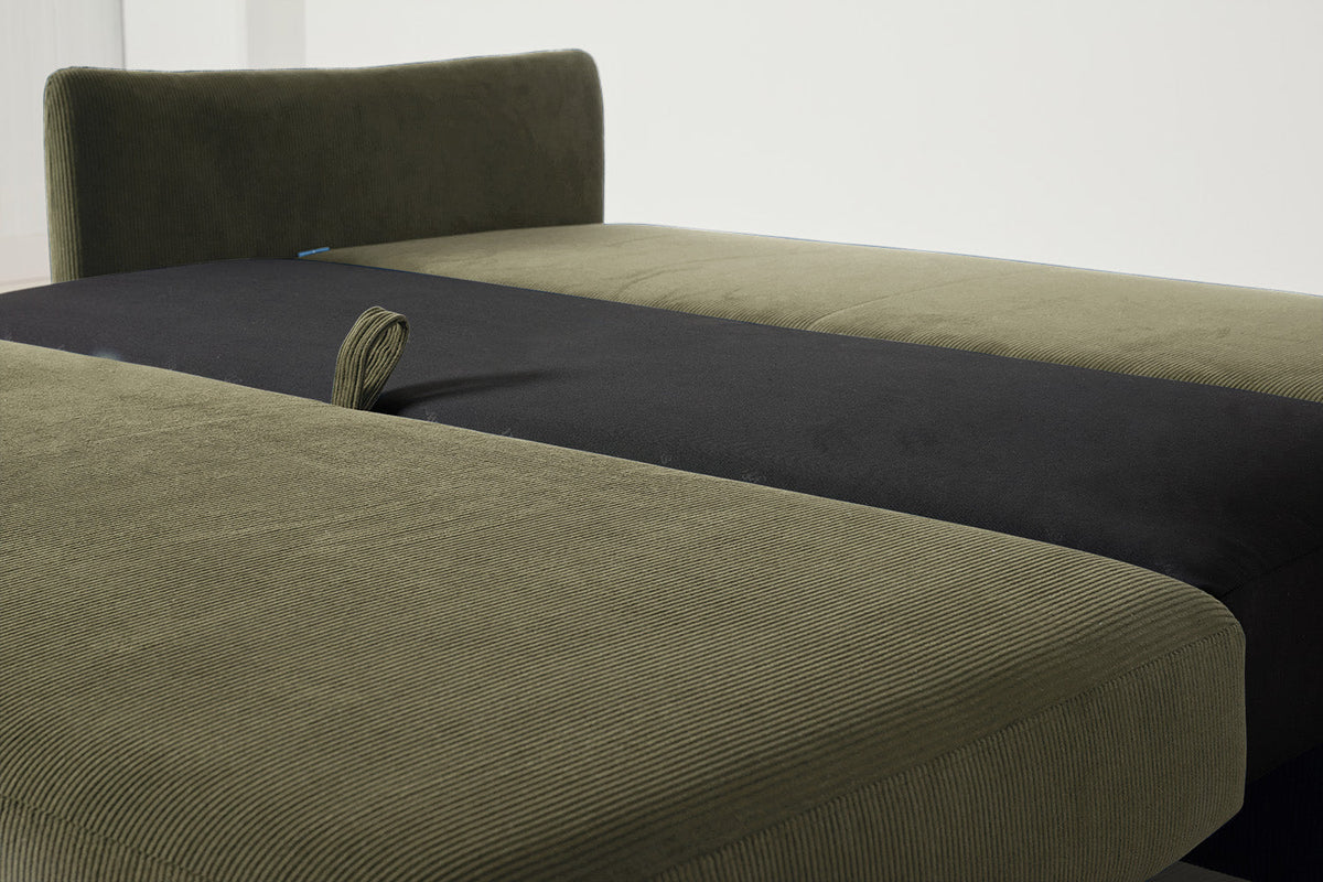 Model 08 Sofa Bed 2 Seater, Oak / Fennel