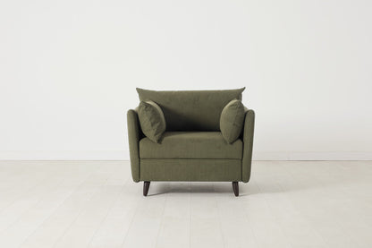 Model 08 Chair Bed Single Sofa Bed, Fennel