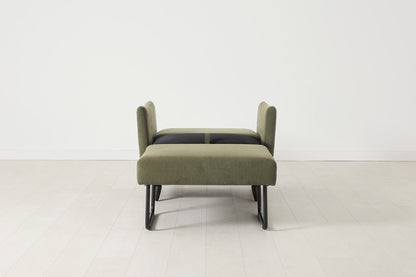 Model 08 Chair Bed Single Sofa Bed, Fennel