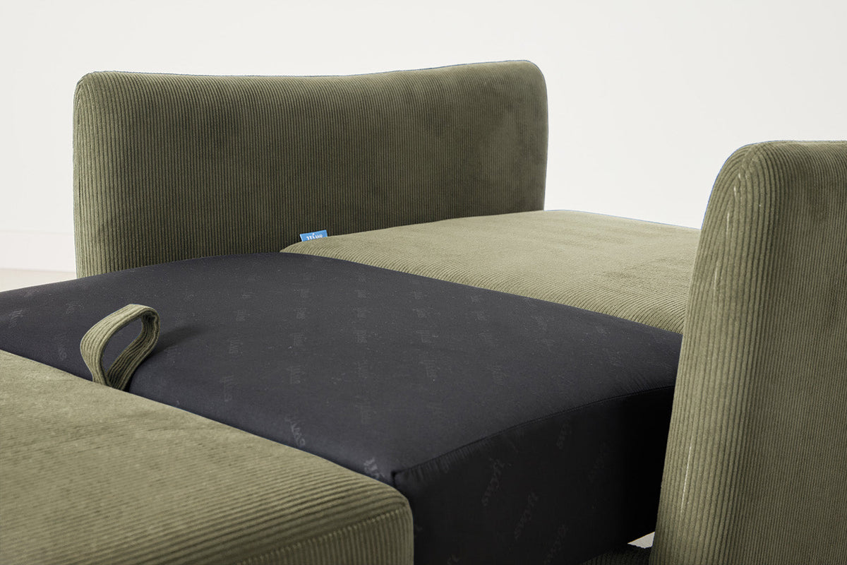 Model 08 Chair Bed Single Sofa Bed, Fennel