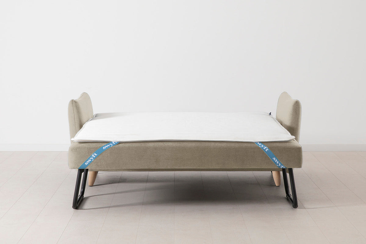 Model 08 Sofa Bed 2.5 Seater, Oak / Flax