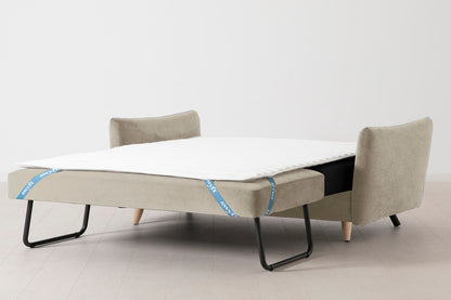 Model 08 Sofa Bed 2.5 Seater, Oak / Flax