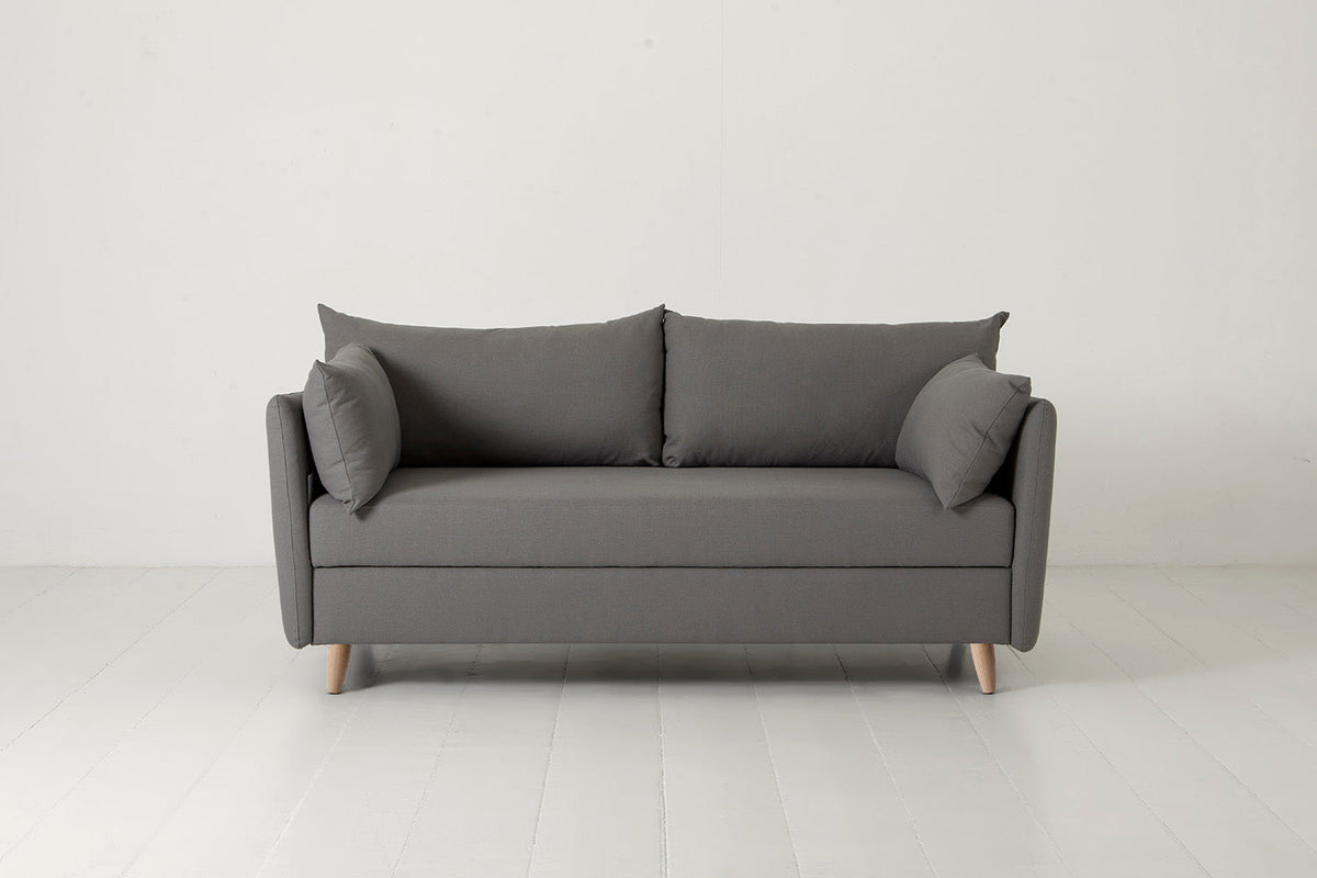Model 08 Sofa Bed 2 Seater, Oak / Risso