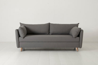 Model 08 Sofa Bed 2.5 Seater, Oak / Risso