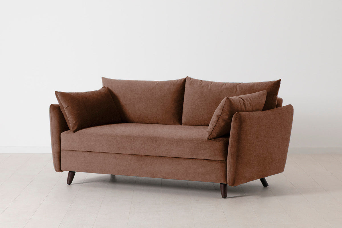 Model 08 Sofa Bed 2.5 Seater, Russet