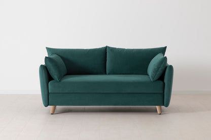 Model 08 Sofa Bed 2.5 Seater, Oak / Kingfisher