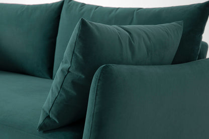 Model 08 Sofa Bed 2 Seater, Oak / Kingfisher