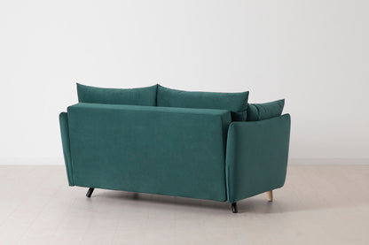 Model 08 Sofa Bed 2 Seater, Oak / Kingfisher