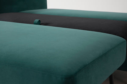 Model 08 Sofa Bed 2.5 Seater, Oak / Kingfisher