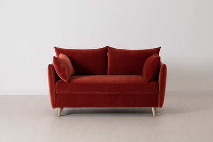 Model 08 Sofa Bed 2 Seater, Oak / Harissa