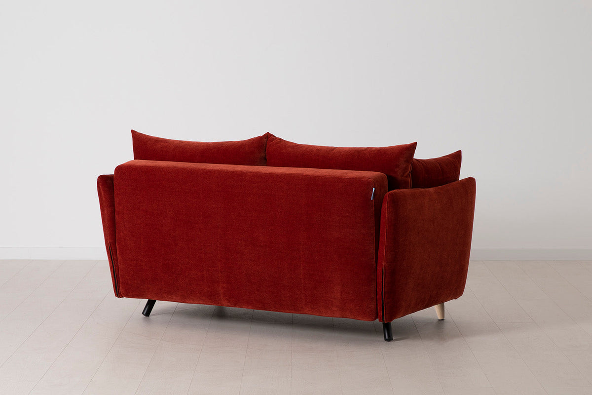 Model 08 Sofa Bed 2 Seater, Oak / Harissa