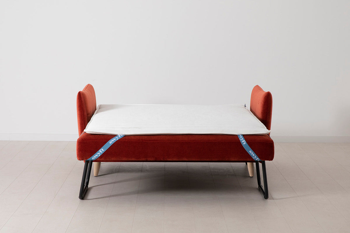 Model 08 Sofa Bed 2 Seater, Oak / Harissa