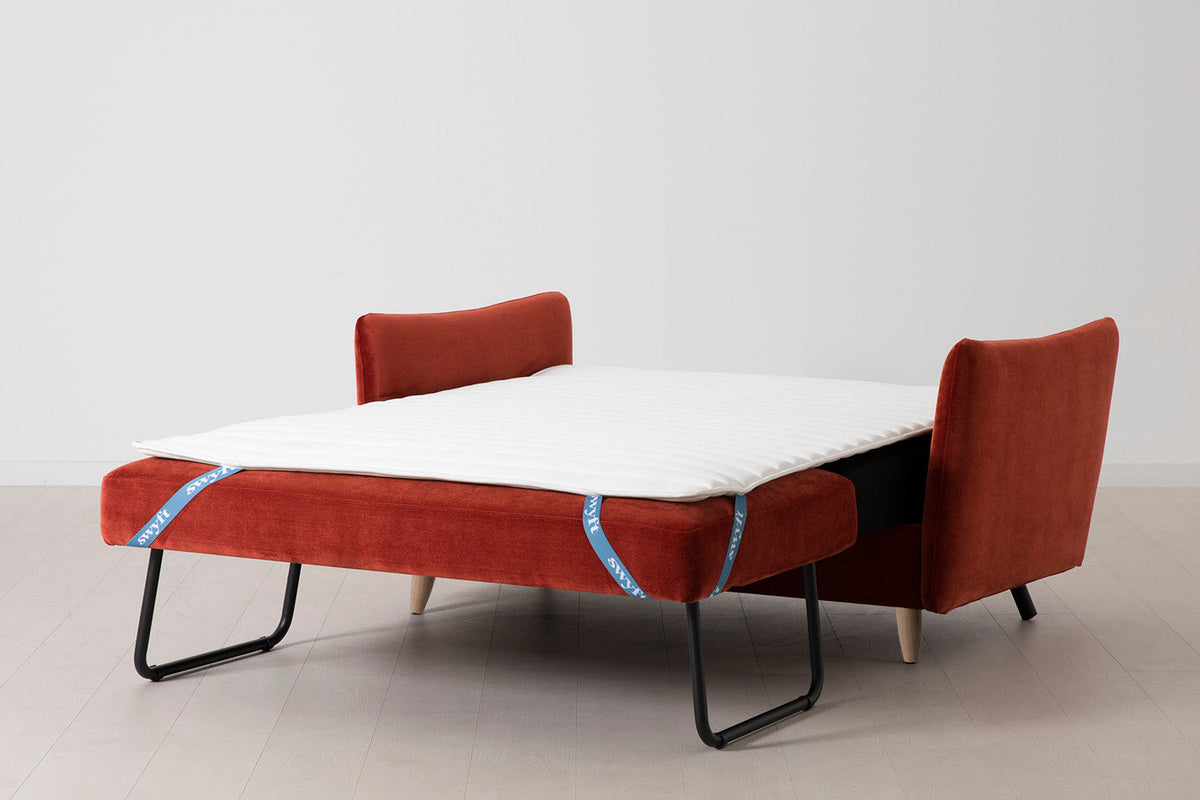Model 08 Sofa Bed 2 Seater, Oak / Harissa