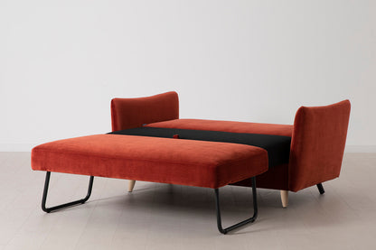 Model 08 Sofa Bed 2 Seater, Oak / Harissa