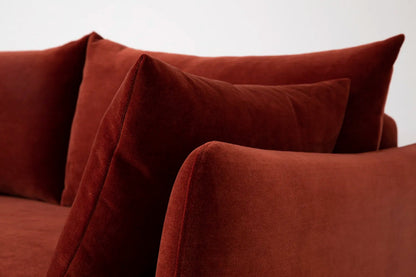 Model 08 Sofa Bed 2 Seater, Oak / Harissa