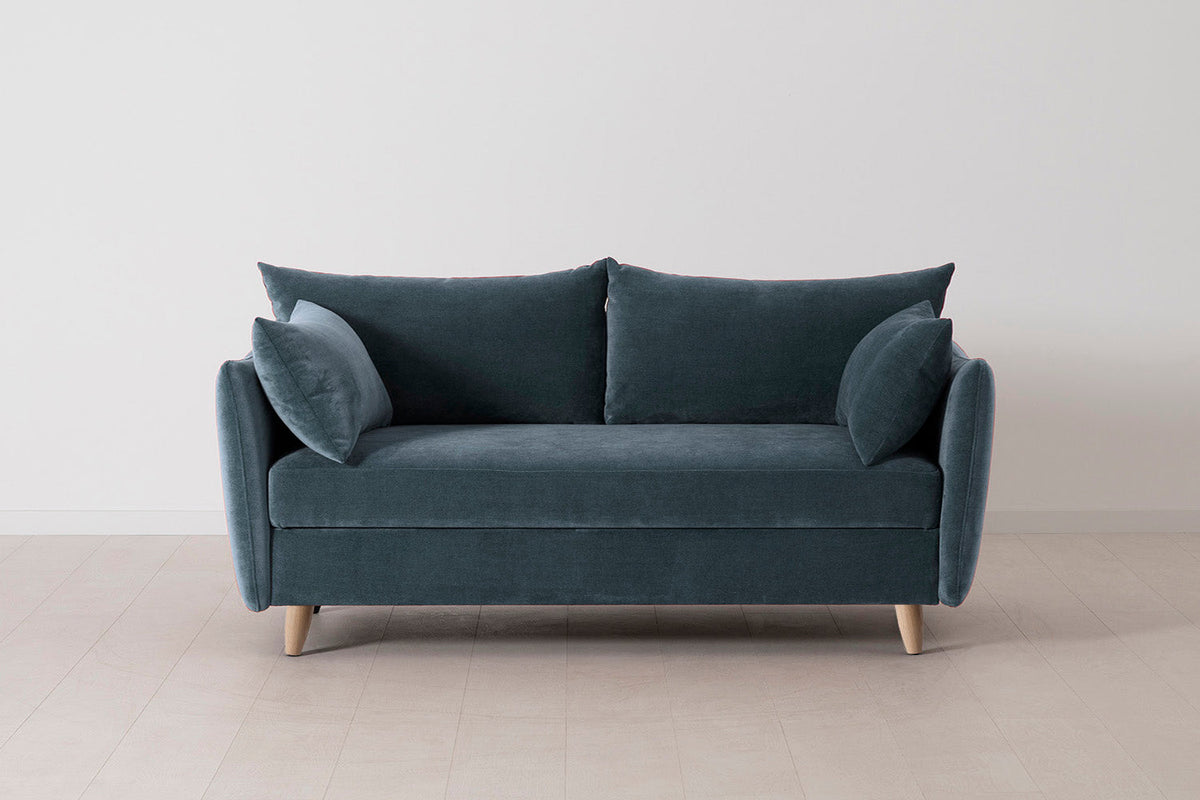 Model 08 Sofa Bed 2.5 Seater, Oak / Hydro