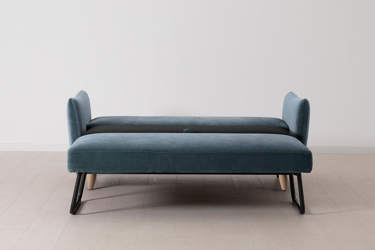 Model 08 Sofa Bed 2.5 Seater, Oak / Hydro