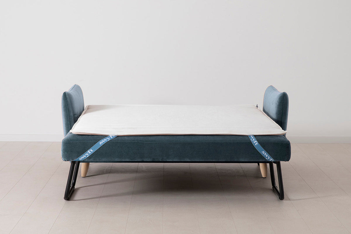 Model 08 Sofa Bed 2.5 Seater, Oak / Hydro