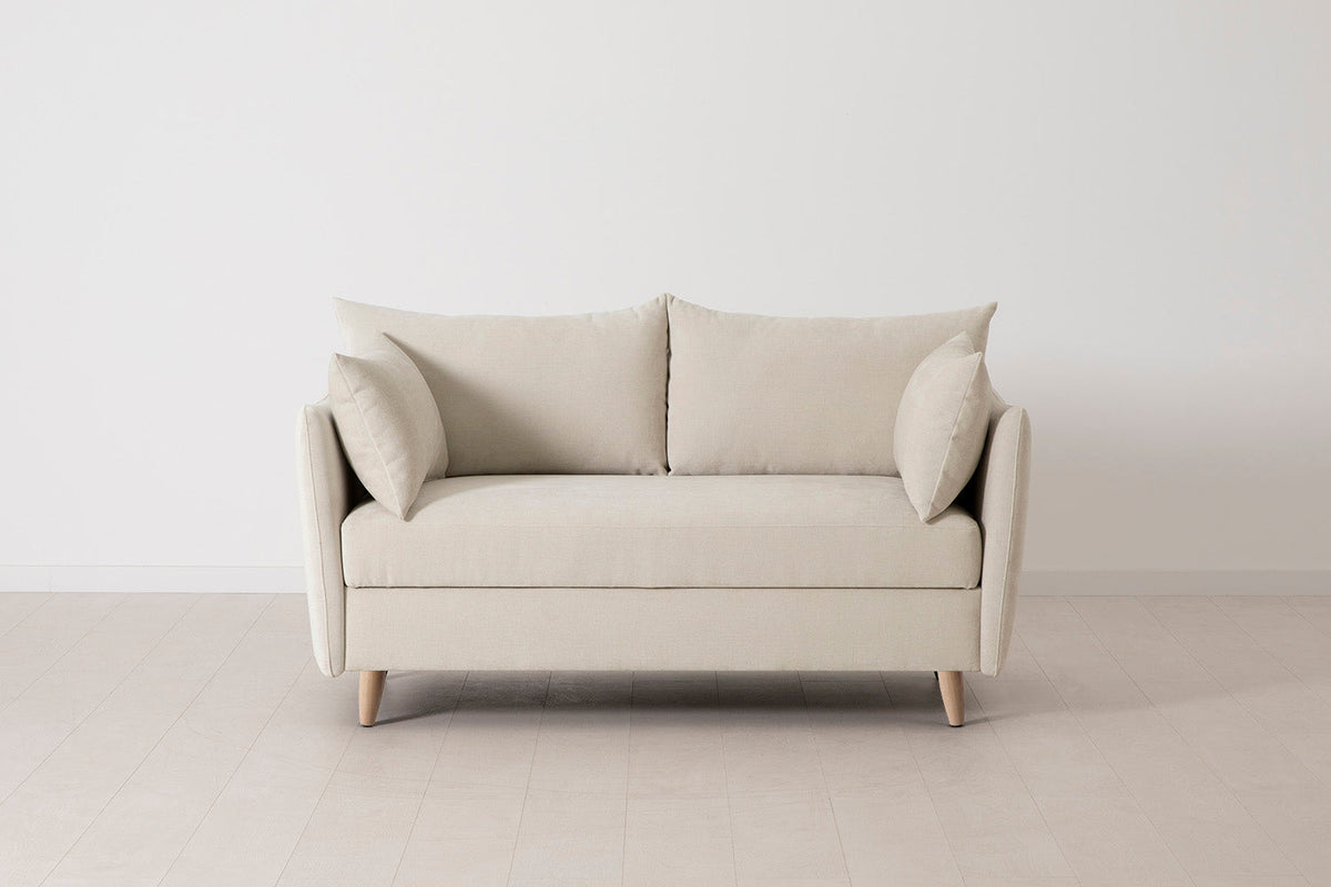 Model 08 Sofa Bed 2 Seater, Oak / Chalk