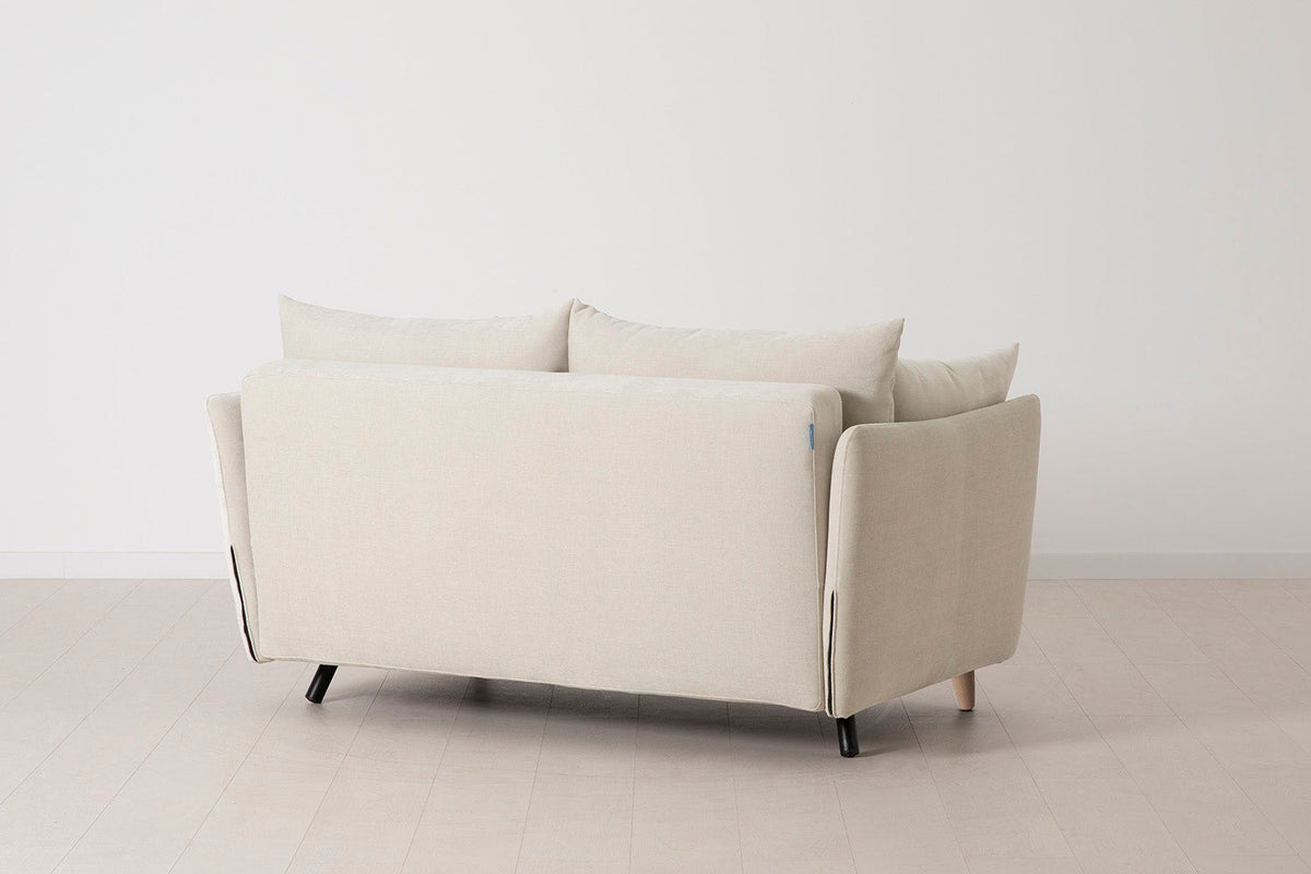 Model 08 Sofa Bed 2 Seater, Oak / Chalk