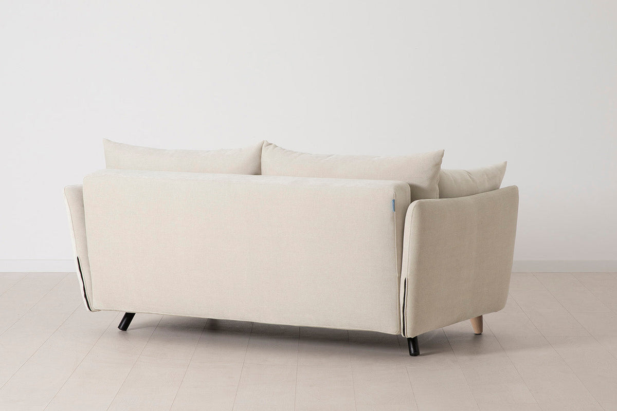 Model 08 Sofa Bed 2.5 Seater, Oak / Chalk